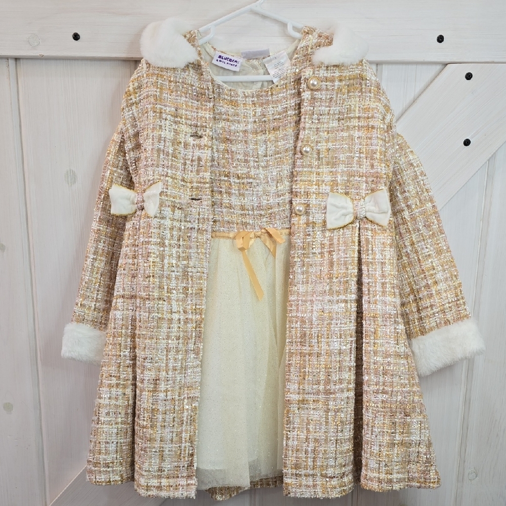 Blueber Boulevars Formal Dress With Coar